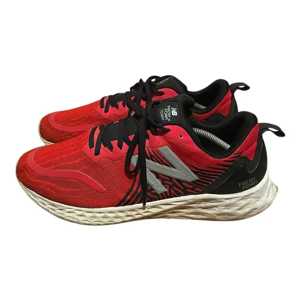 🔥 New Balance Fresh Foam Tempo Men’s Running Shoes Red Black Size 12 Athletic - Picture 2 of 9
